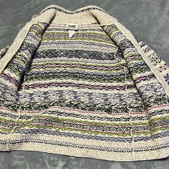 Multicolor Patterned Cardigan knit wool - Picture 8 of 12